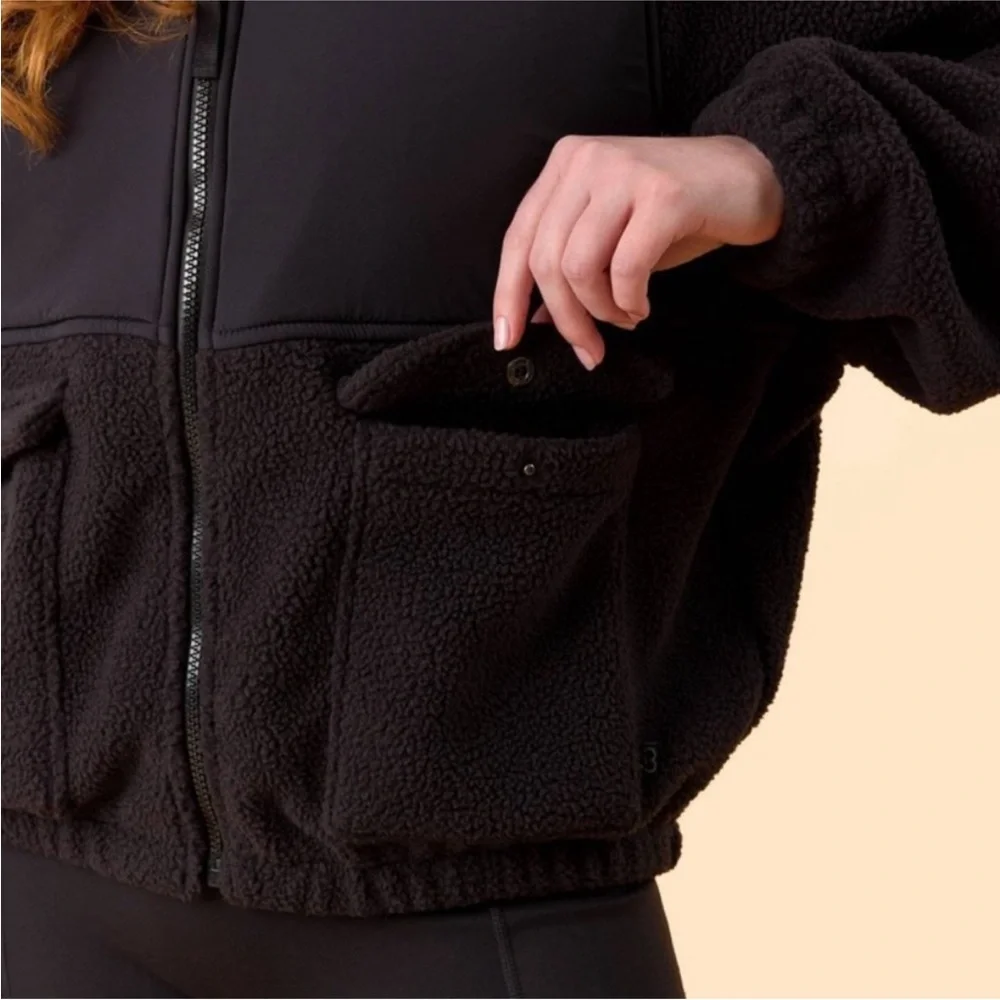 NWT Women’s Black Fleece Jacket - Blogilates - Picture 4 of 7